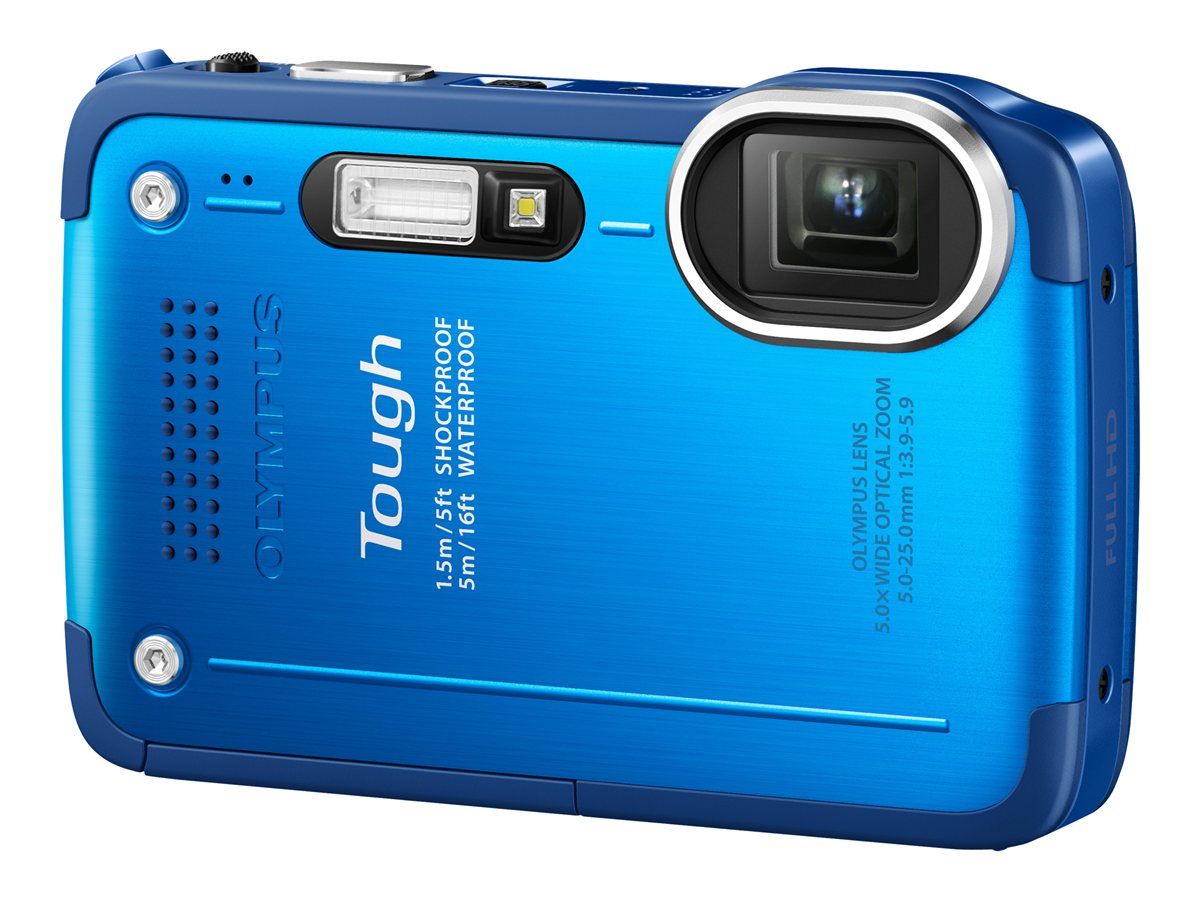 Olympus Stylus Tough TG-630 - Digital Camera - Compact - 12.0 MP - 5x Optical Zoom - Waterproof to 5m - Blue