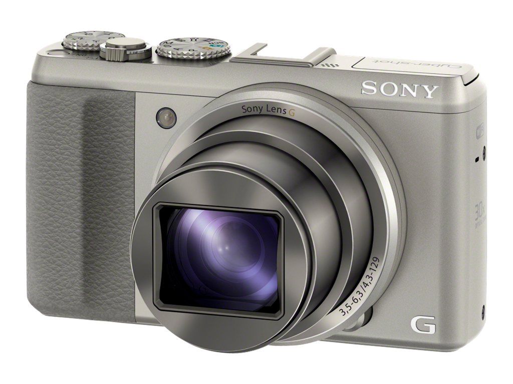 Sony Cyber-shot DSC-HX50 Compact Digital Camera - 20.4MP, 30x Optical Zoom, Wi-Fi, Silver