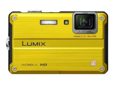 Panasonic Lumix FT2 - Digital Camera - Compact - 14MP - 720p - 4.6x Optical Zoom - Leica - Waterproof to 30ft - Yellow