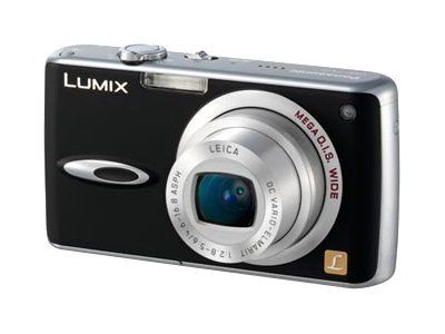 Panasonic Lumix DMC-FX01EG-K Compact Camera - 6.0 MP - 3.6x Optical Zoom - Leica - Black