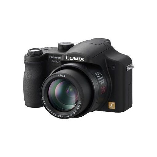 Panasonic Lumix DMC-FZ7EF-K Compact Camera - Digital - Compact - 6.0 MP - 12x Optical Zoom - Leica - Black