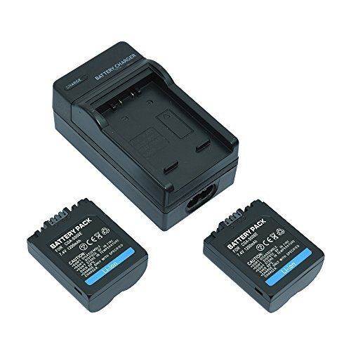 Mondpalast 2x CGA CGR-S006 Rechargeable Battery + Charger for Panasonic
