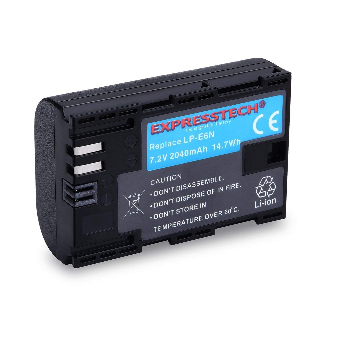 Mondpalast LP-E6N Battery for Canon 60D, 70D, 80D, 5D Mark II