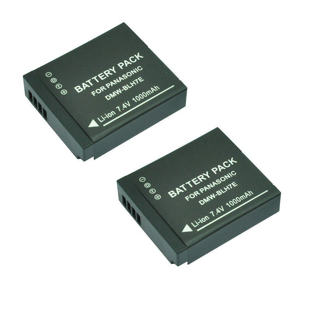 Batteries Mondpalast rechargeables DMW-BLH7E x 2 pour Panasonic DMC-GM1