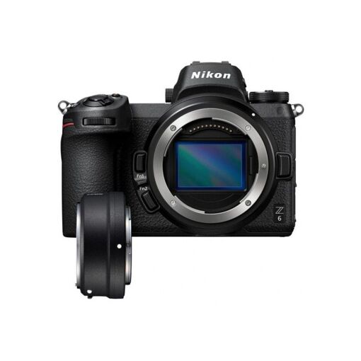 Cámara Nikon Z6 Negra + Anillo de Adaptación FTZ AF