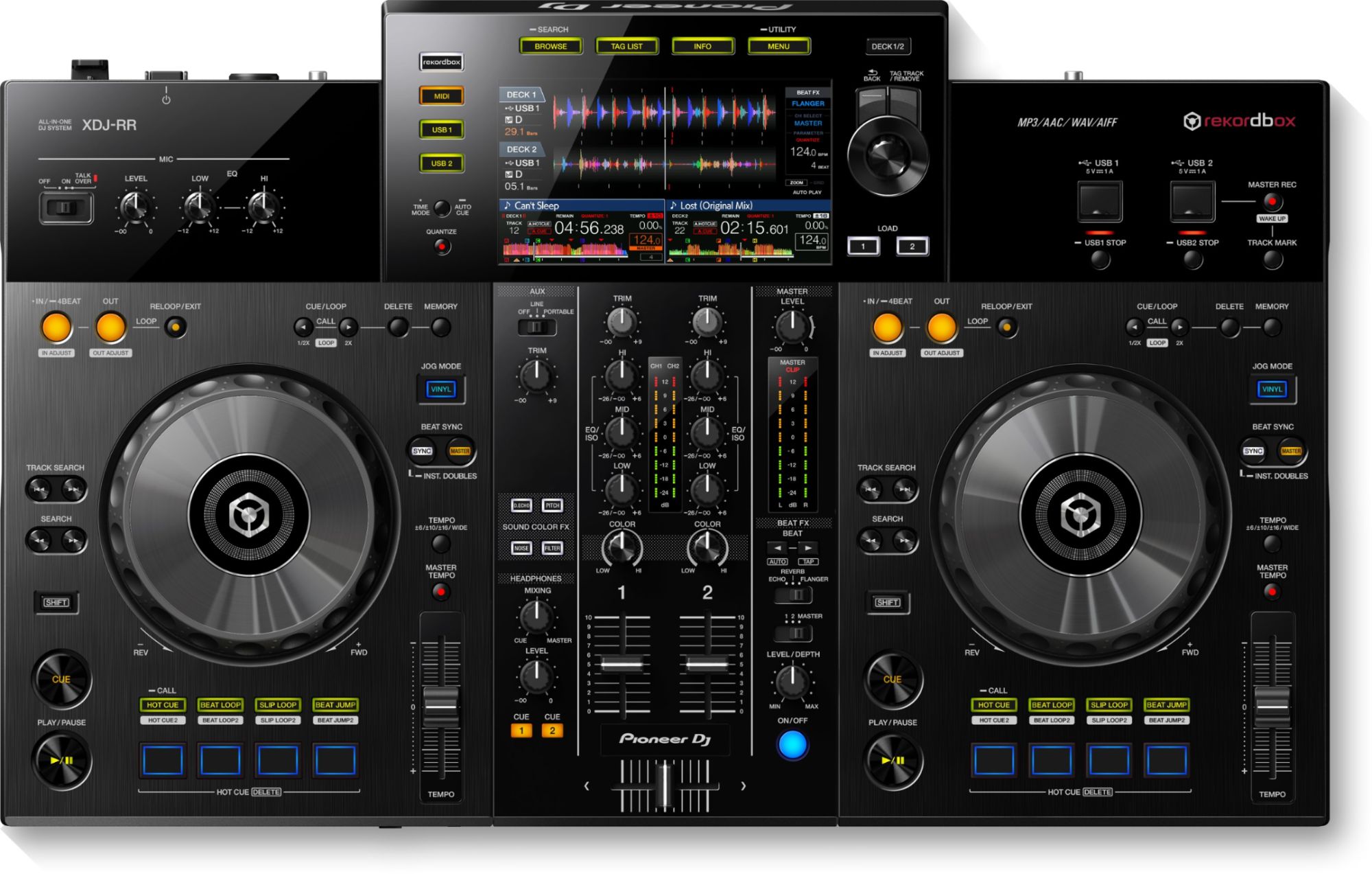 Pioneer XDJ-RR 2-Channel DJ Controller, Black