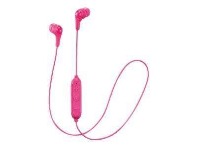 JVC HA-FX9BT Gumy Bluetooth Earbuds - Microphone - In-Ear - Wireless - Pink