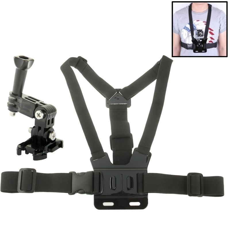 Allshopstock Chest Harness Strap Mount for GoPro Cameras (Black)