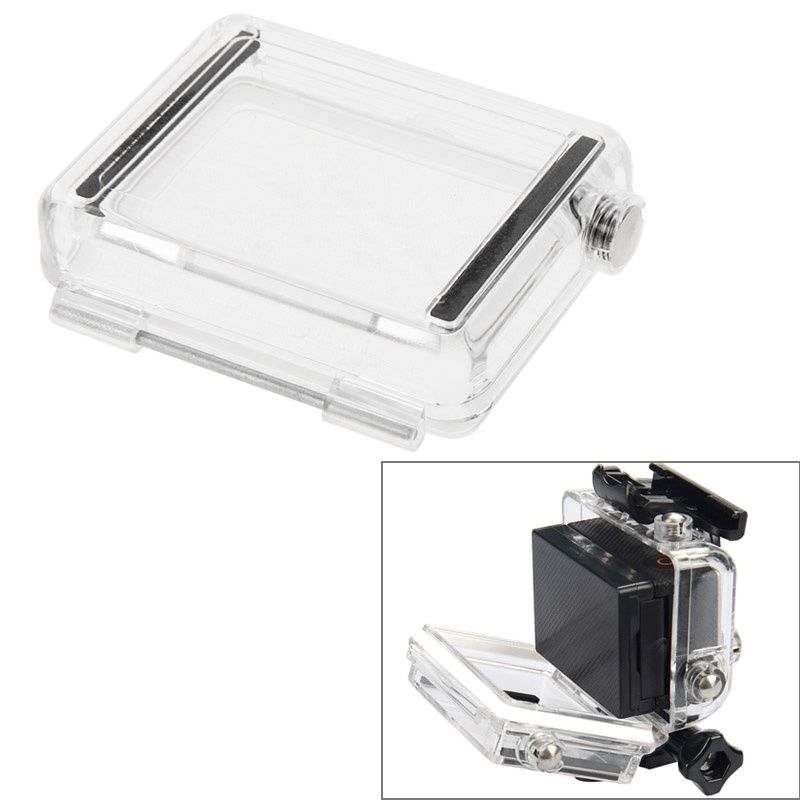 Étui de porte arrière étanche Allshopstock pour GoPro Hero4/3+ (avec extension, épaississement du boîtier)