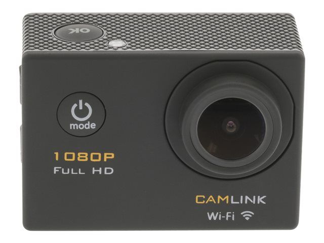 Camlink CL-AC21 - Pocket Camera - 1080p - 12.0 MP - Wi-Fi - Waterproof to 30m - Black