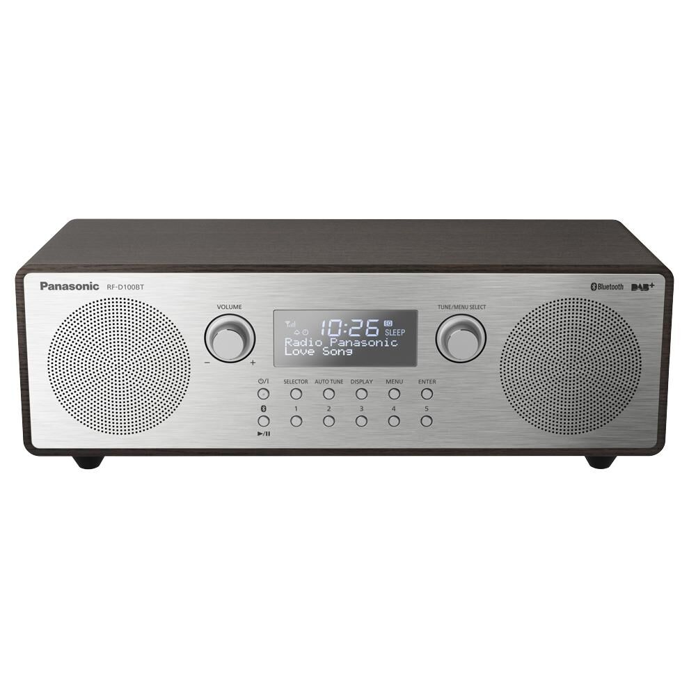 Panasonic Portable Digital Radio RF-D100BT, Black and Grey