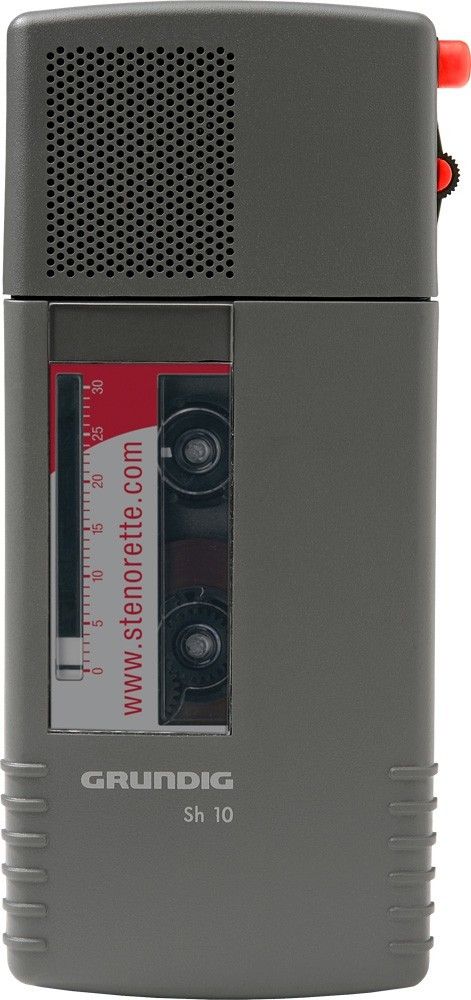Grundig SH 10 Dictaphone Cassette Steno - Titanium