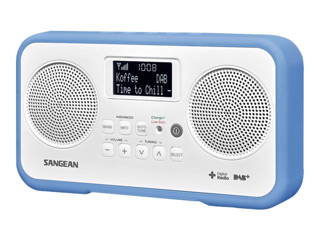 Sangean DPR-77 - Portable DAB Radio - 1 Watt - White Blue