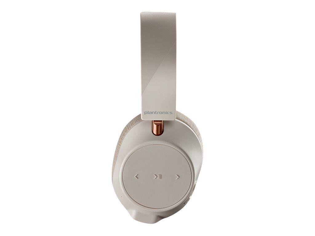 Auriculares inalámbricos Poly Plantronics Backbeat GO 810 con cancelación activa de ruido - Blanco