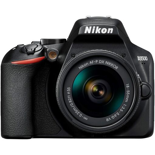 Cámara réflex Nikon D3500 + lente 18-55VR + bolsa + tarjeta de 16GB + batería