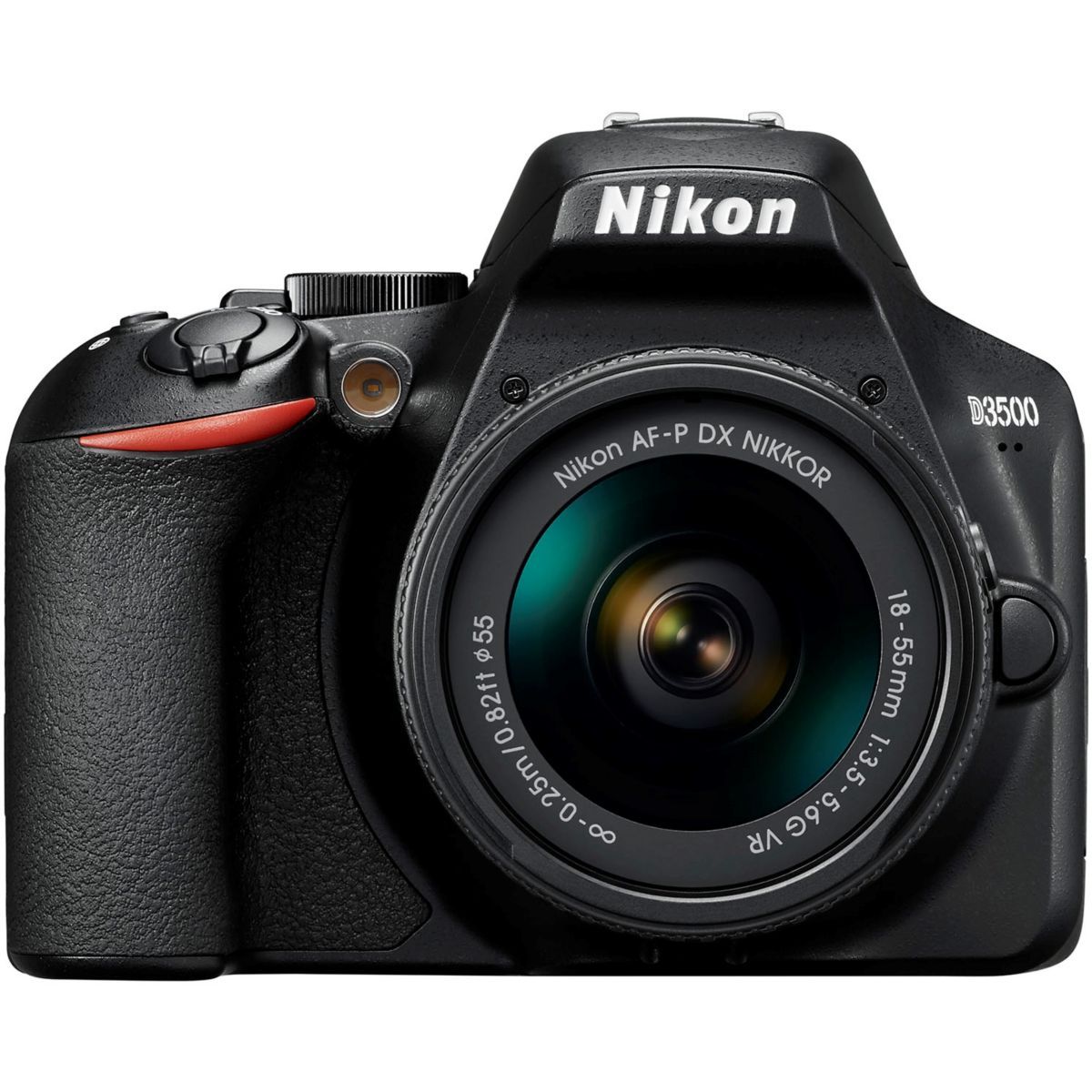 Cámara réflex Nikon D3500 + lente 18-55VR + bolsa + tarjeta de 16GB + batería