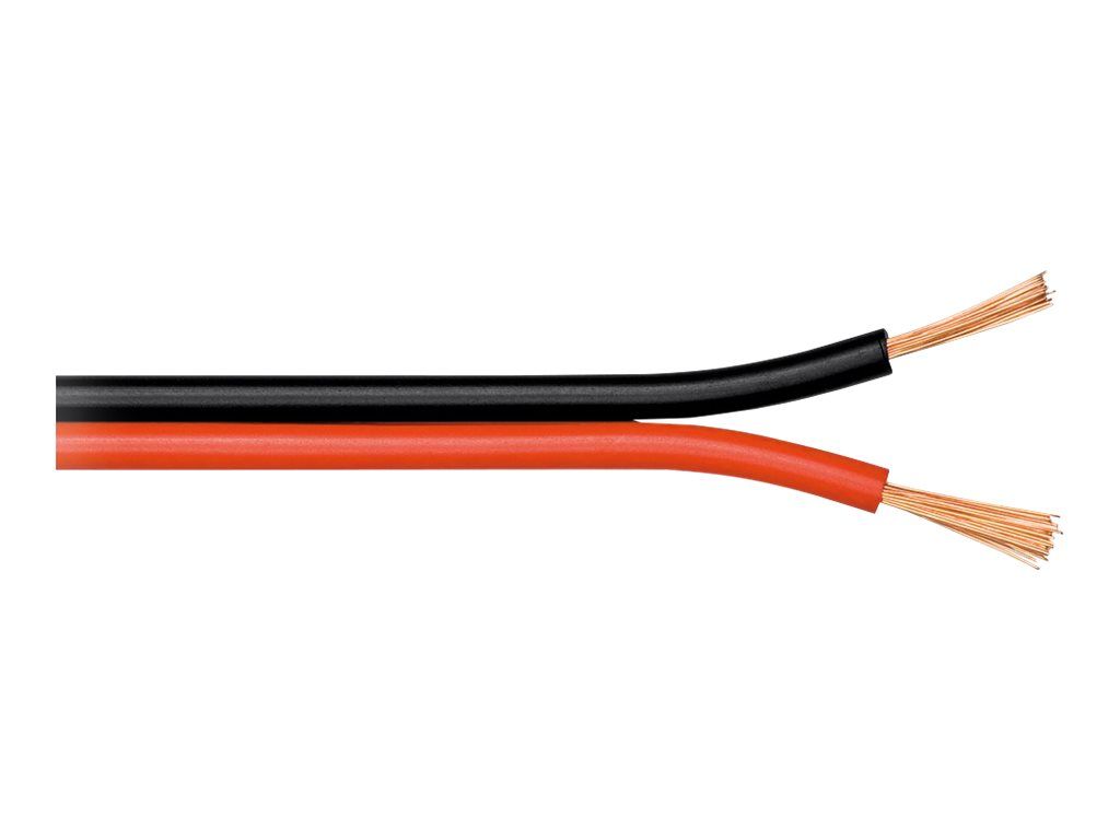Wentronic Speaker Cable - 0.5 mm² - 100m - Red/Black
