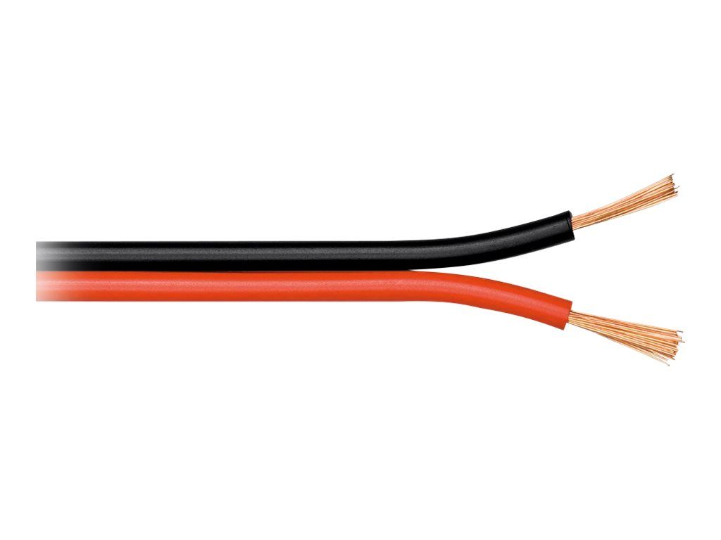 Wentronic Goobay Speaker Cable - 1.5mm² - 50m - Red/Black