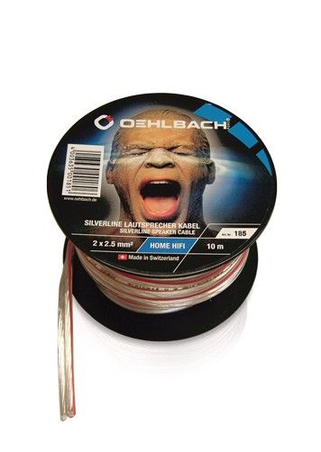Oehlbach 182 Speaker Cable, 2 x 1.50 mm², Transparent, 30m