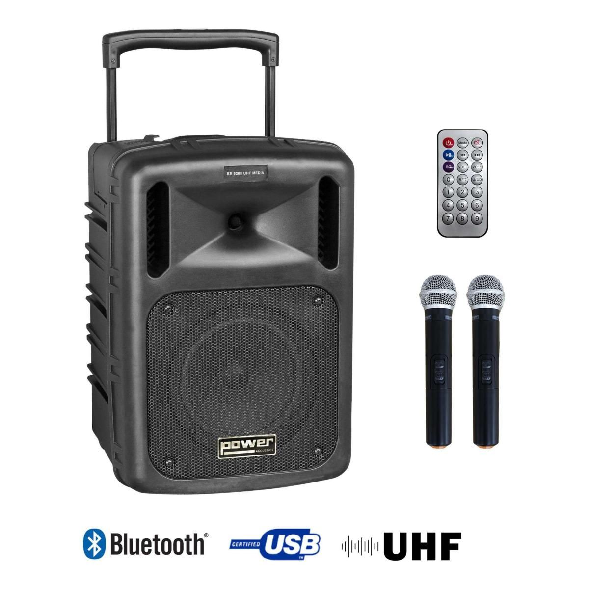 Power Acoustics BE 9208 UHF Media Portable Speaker System