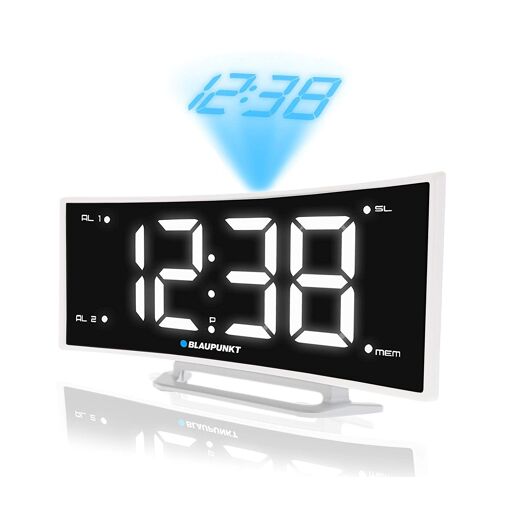 Blaupunkt CRP7WH Projector Alarm Clock Radio