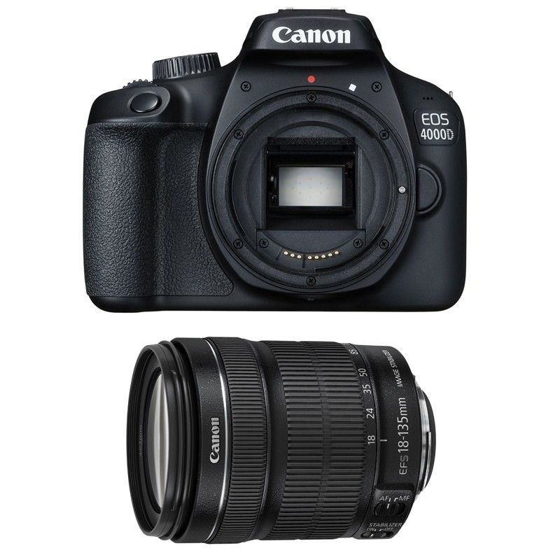 Canon EOS 4000D + 18-135mm f/3.5-5.6 IS STM 3-Year Warranty