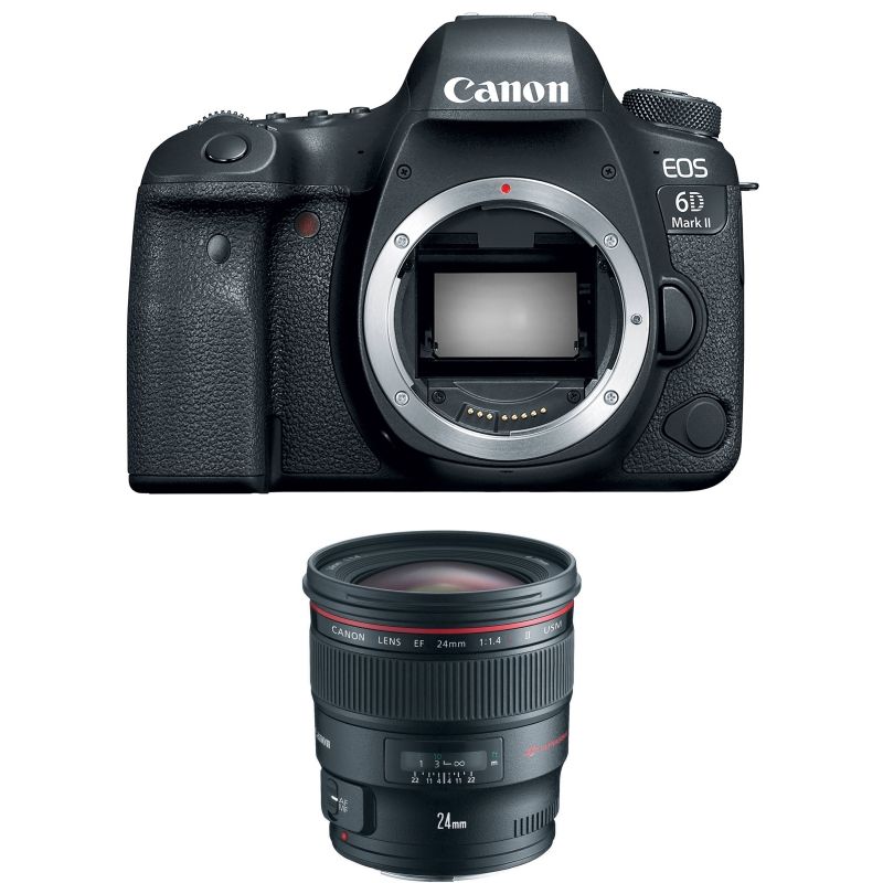 Canon EOS 6D Mark II + EF 24-mm f/1.4L II USM Camera Kit