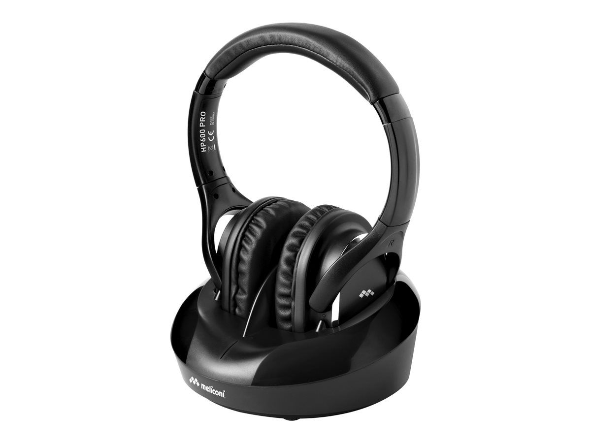 Meliconi HP600 PRO Wireless Headphones - Black