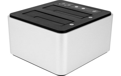 OWC Drive Dock - 2-Bay HDD Station - Shared 2.5/3.5 inch Bays - SATA 6Gb/s - RAID 0 - USB-C, Thunderbolt 3
