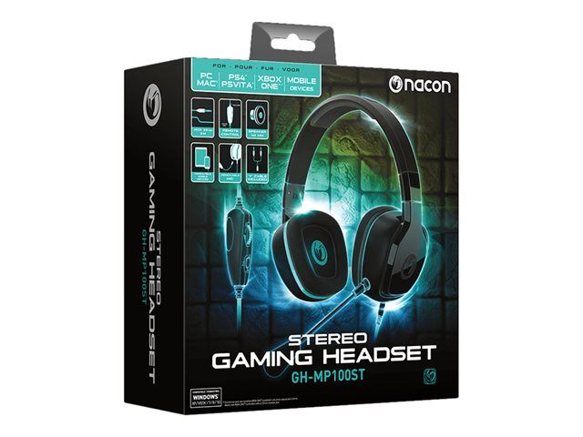 Nacon GH-MP100ST Gaming Headset - Circum-aural, Wired, Acoustic Isolation