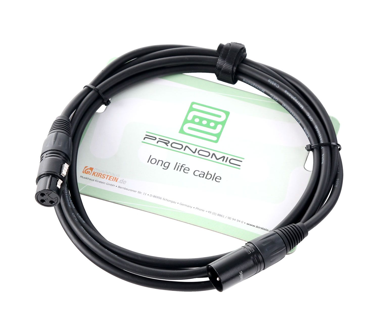 Pronomic Stage XFXM-2.5  Micro XLR Cable 2.5m Black
