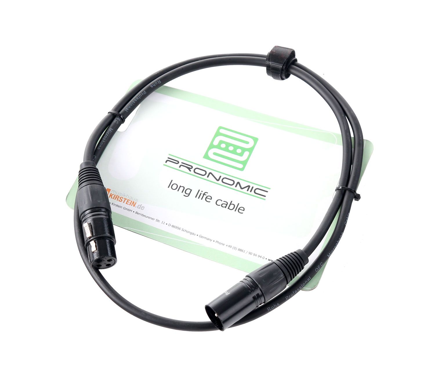Pronomic Stage XFXM-1 1m Micro XLR Cable Black