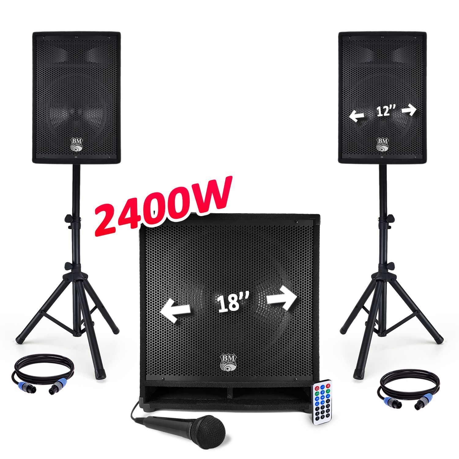 Bm Sonic SONIC 2400W Sound System - Refurbished