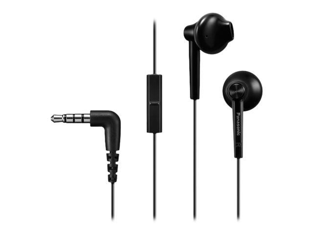 Panasonic RP-TCM55E In-Ear Headphones with Microphone - Black