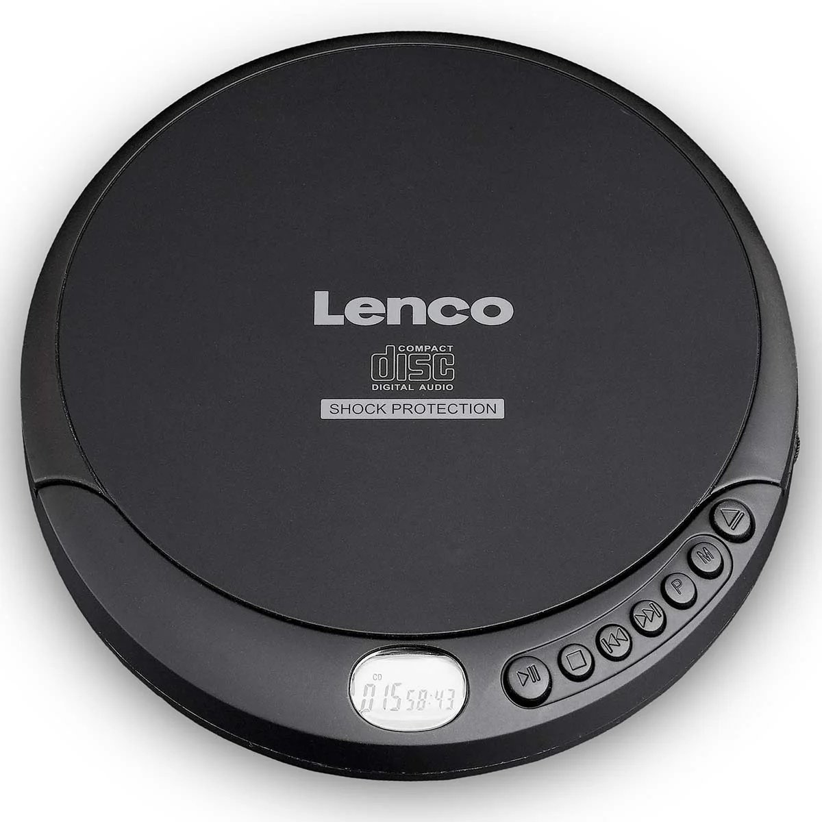 Lenco CD-200 - Portable Shockproof CD Player - Black