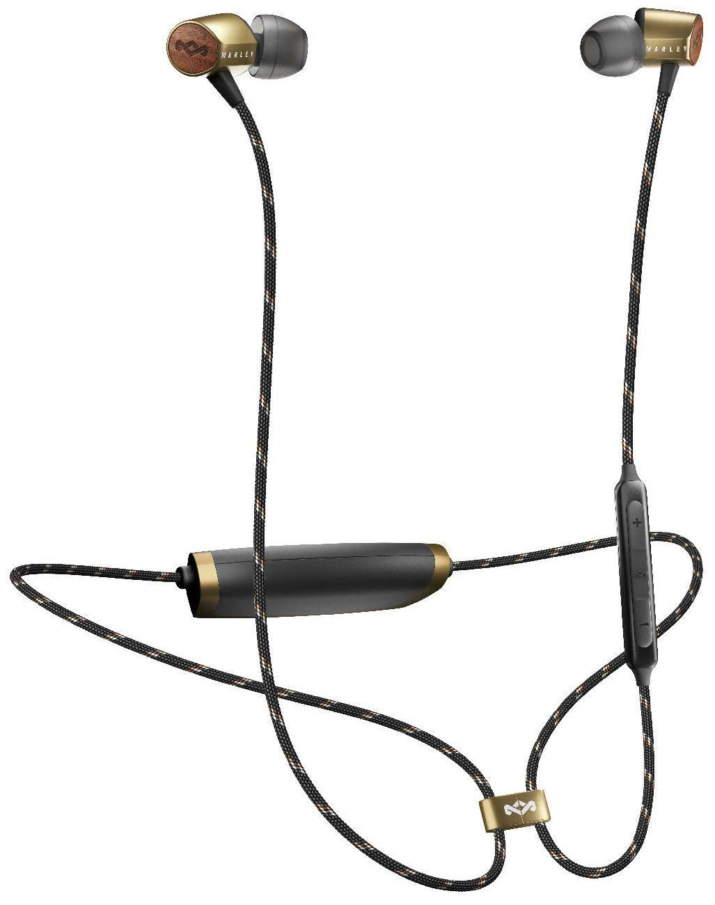 House of Marley Uplift 2 Bluetooth Wireless In-Ear Headphones - Brass