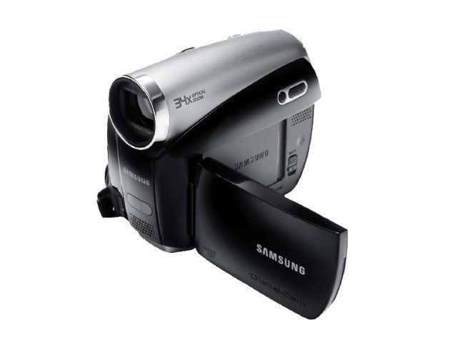 Samsung VP-D3810 Camcorder - 800KP - 34x Optical Zoom - Mini DV - Shiny Black