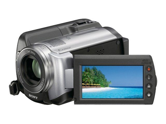 Sony Handycam HDR-XR106E - Camcorder - 1080i - 2.36 MP - 10x Optical Zoom - Carl Zeiss - 80GB HDD - Flash Card