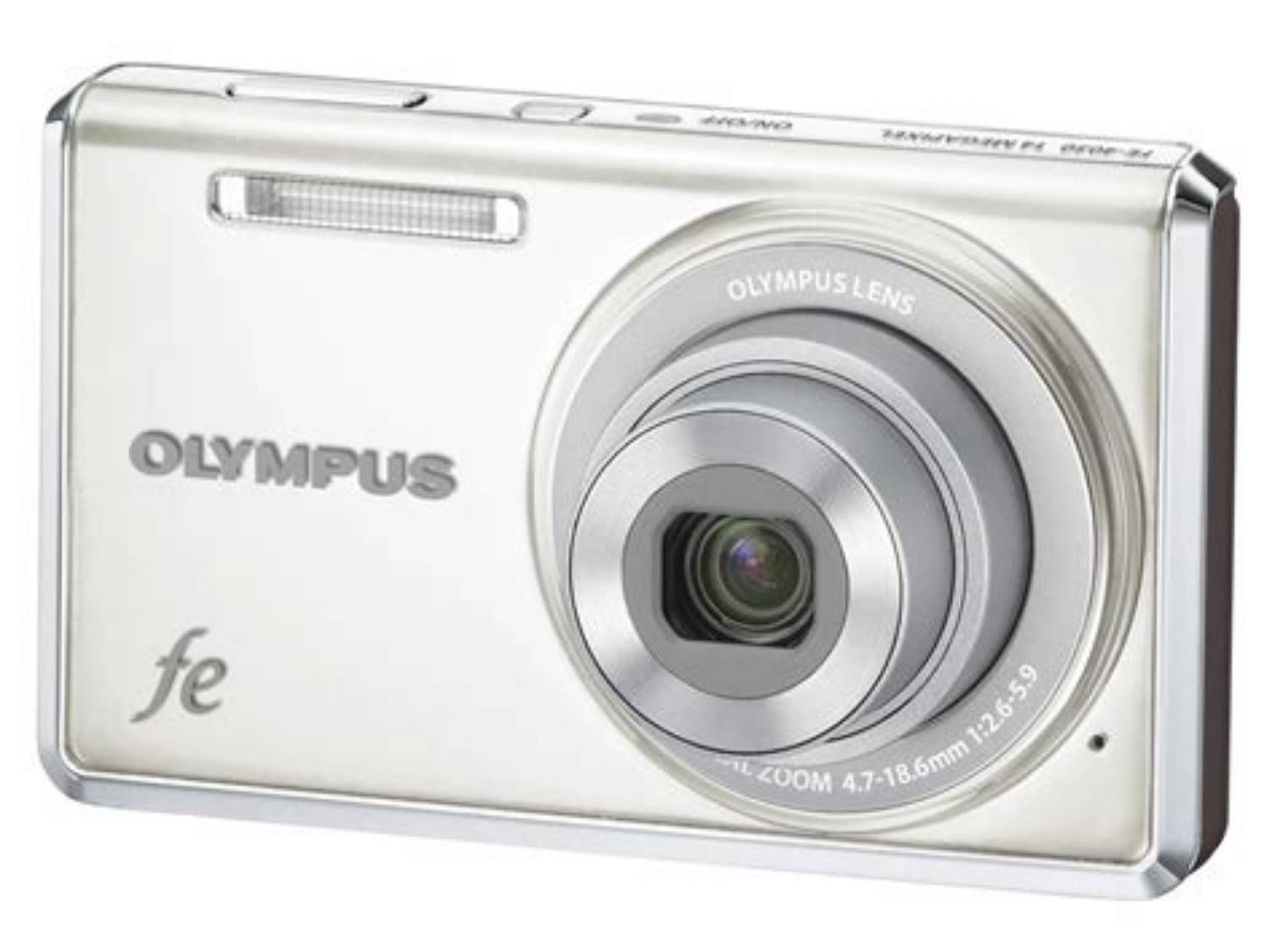 Olympus FE-4030 Compact Digital Camera - White Flower Pack