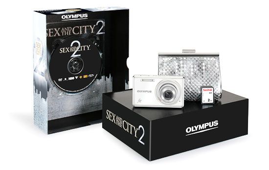 Olympus FE-4030 Compact Digital Camera White SEX & THE CITY 2 - 14.0 MP - 4x Optical Zoom