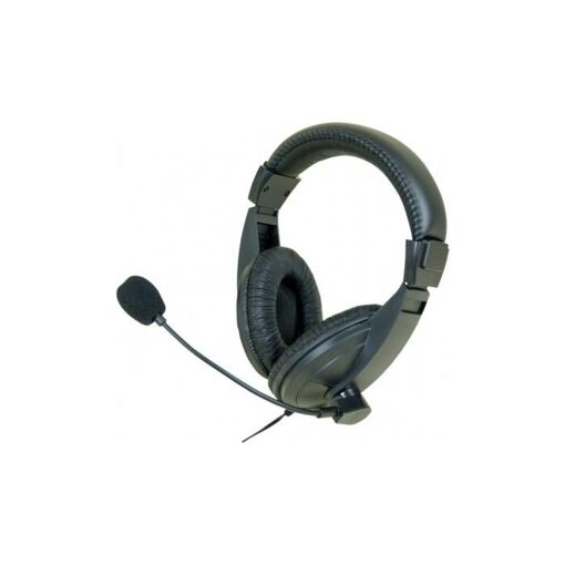 Exertis Connect 3.5mm Stereo Headset with Microphone (Black)