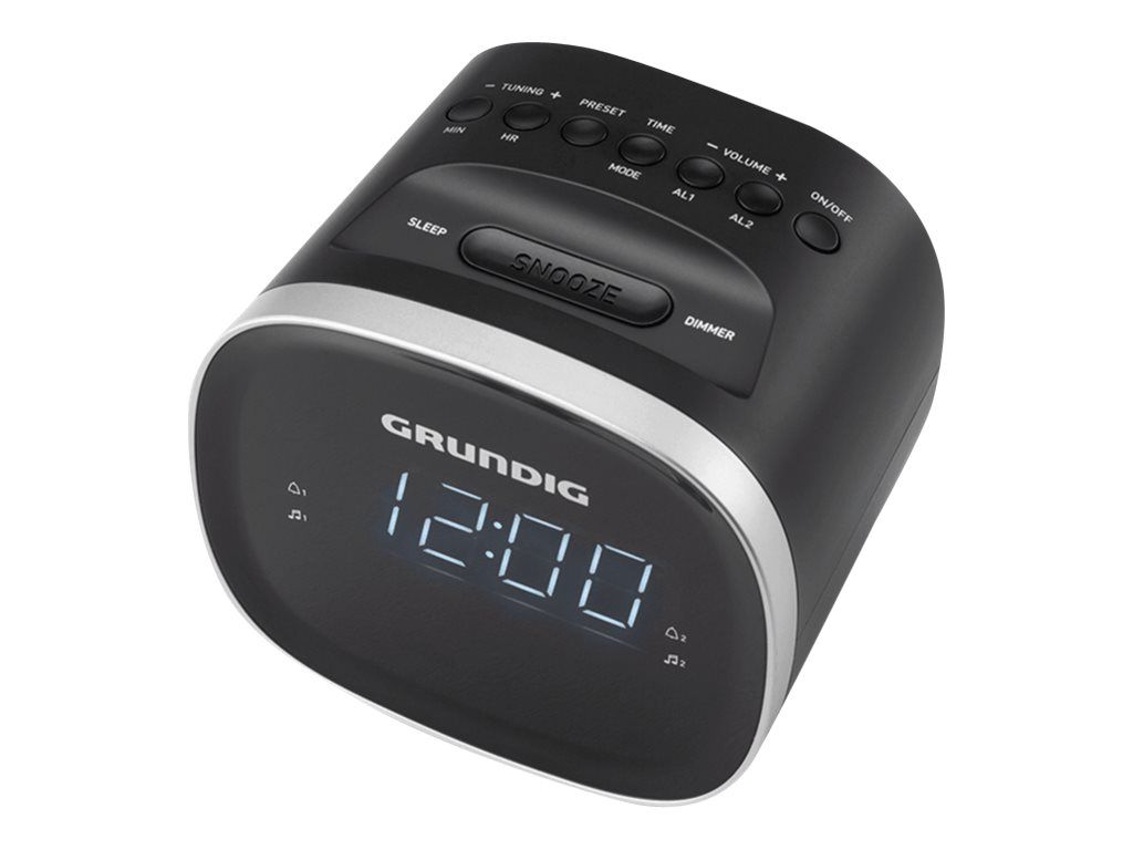 Grundig SCC240 Alarm Clock - 1.5 Watt - Black