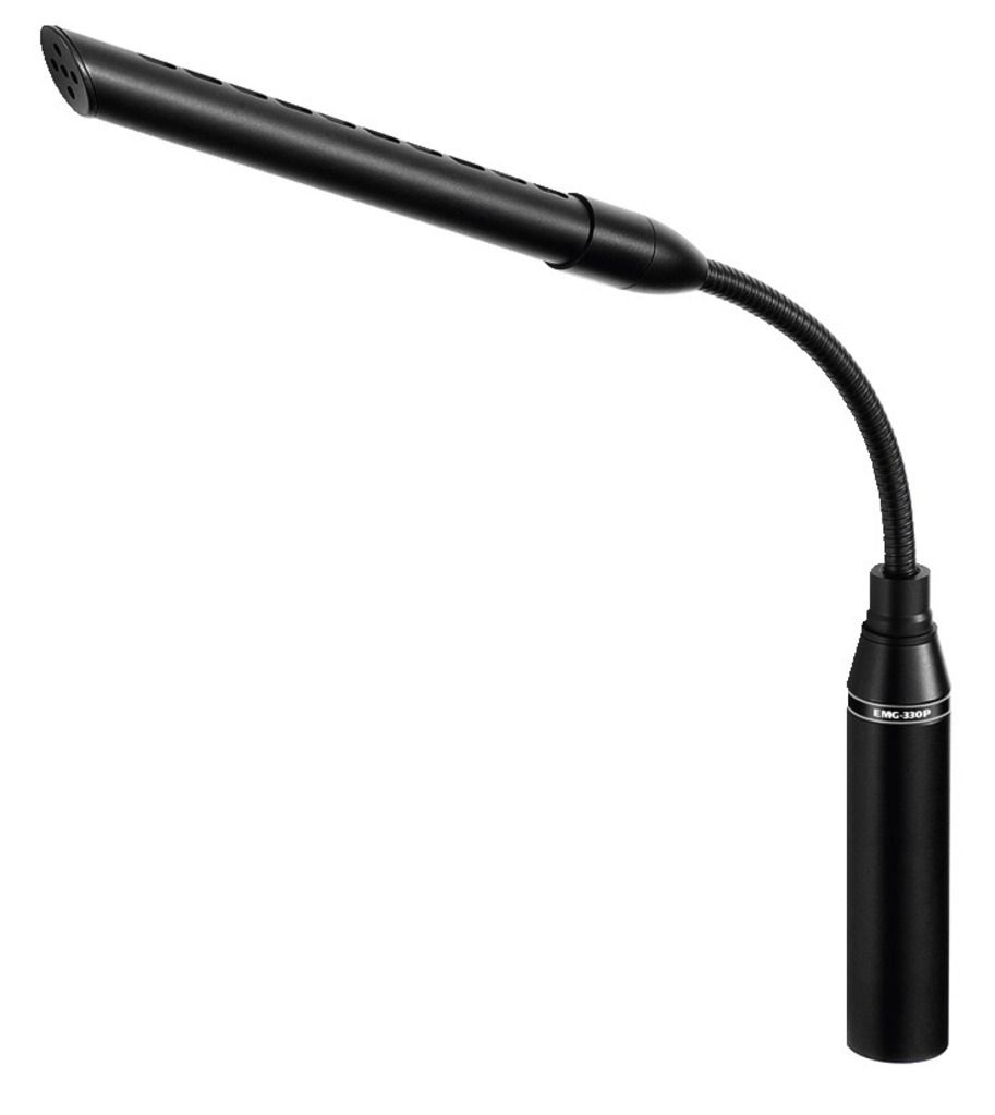 Monacor EMG-330P Miniature Electret Directional Microphone with Swan Neck
