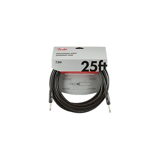 Câble d'instrument Fender Série Professionnelle, 7,5 m, Noir