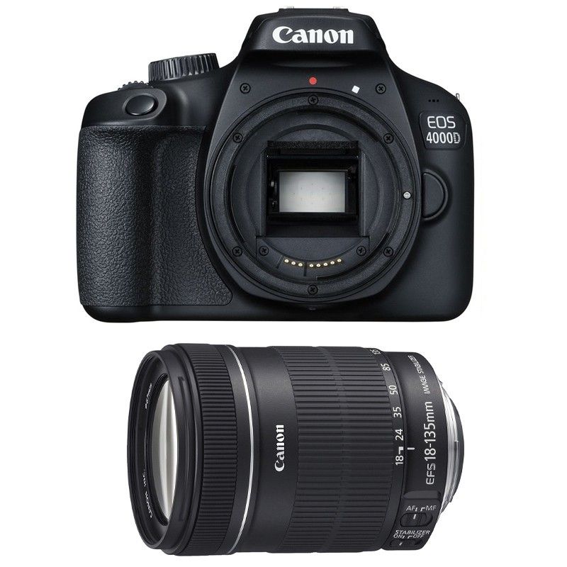 Canon EOS 4000D + 18-135mm IS 3-Year Warranty