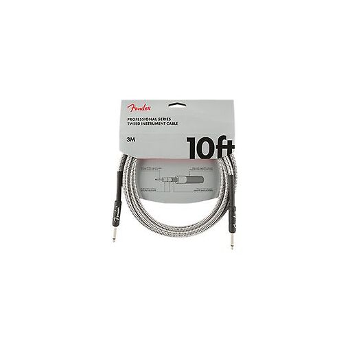 Câble d'instrument Fender Série Professionnelle, 3m (Blanc Tweed)