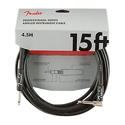 Cable de instrumento Fender Serie Profesional, 4,5m, Negro