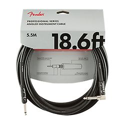 Cable de instrumento Fender Serie Profesional, 5.5m, Negro