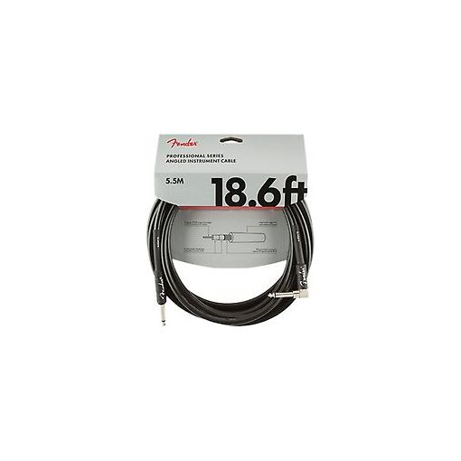 Cable de instrumento Fender Serie Profesional, 5.5m, Negro