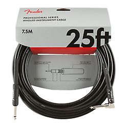 Câble d'instrument Fender Série Professionnelle, 7,5 m, Noir